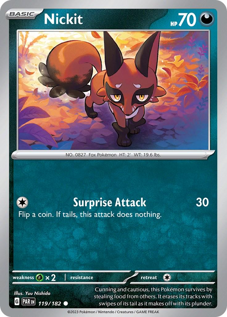 Nickit #119 Pokemon Paradox Rift