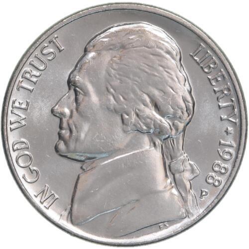 1988 P Coins Jefferson Nickel