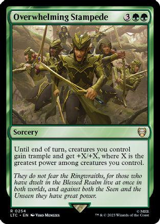 Overwhelming Stampede #254 Magic Lord of the Rings Commander