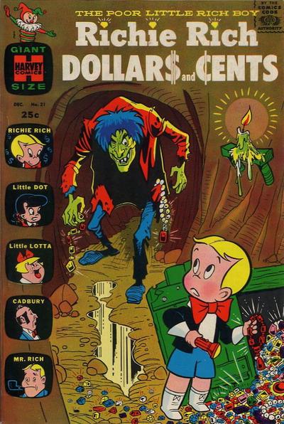 Richie Rich Dollars and Cents #21 (1967) Comic Books Richie Rich Dollars and Cents
