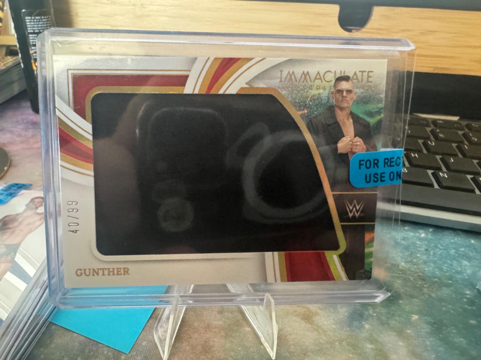 Gunther #IM-GTH Wrestling Cards 2023 Panini Immaculate WWE Jumbo Memorabilia