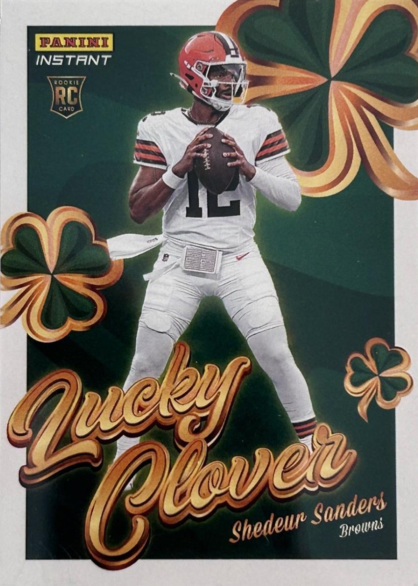2025 Panini Instant Lucky Clover Shedeur Sanders #20 card