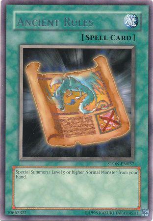 Ancient Rules STON-EN037 YuGiOh Strike of Neos