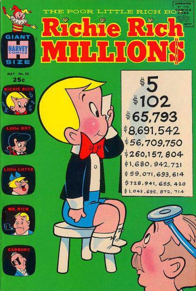 Richie Rich Millions #35 (1969) Comic Books Richie Rich Millions