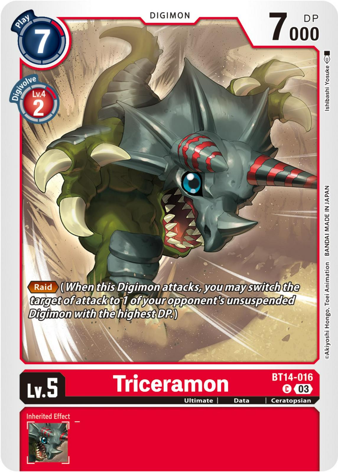 Triceramon front