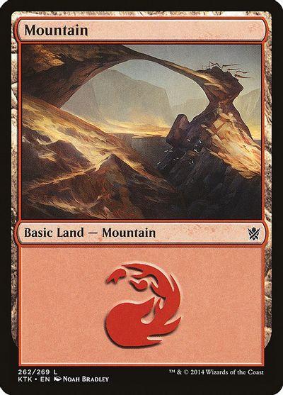 Mountain #262 Magic Khans of Tarkir