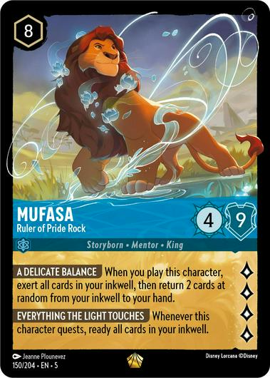 Mufasa - Ruler of Pride Rock [Foil] #150 Cover Art