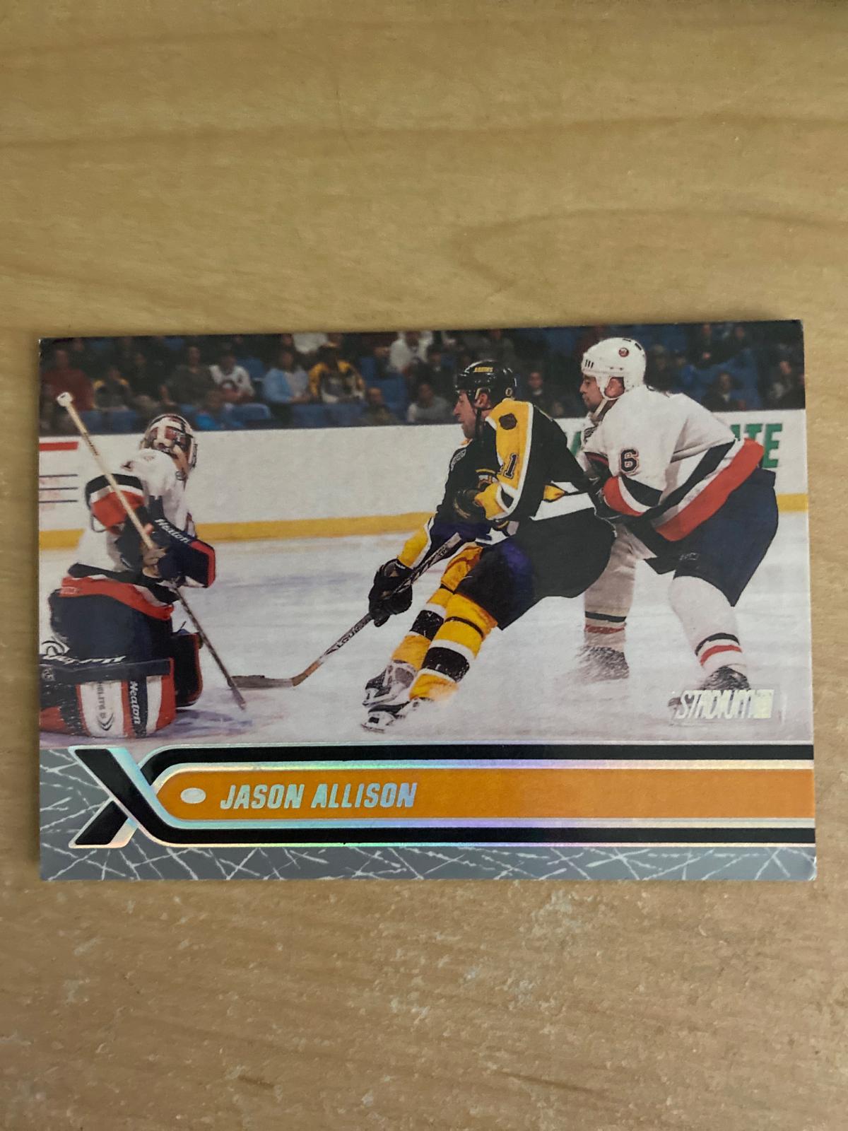 Jason Allison #38 Hockey Cards 2000 Stadium Club