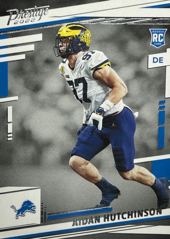 Aidan Hutchinson #312 Football Cards 2022 Panini Prestige