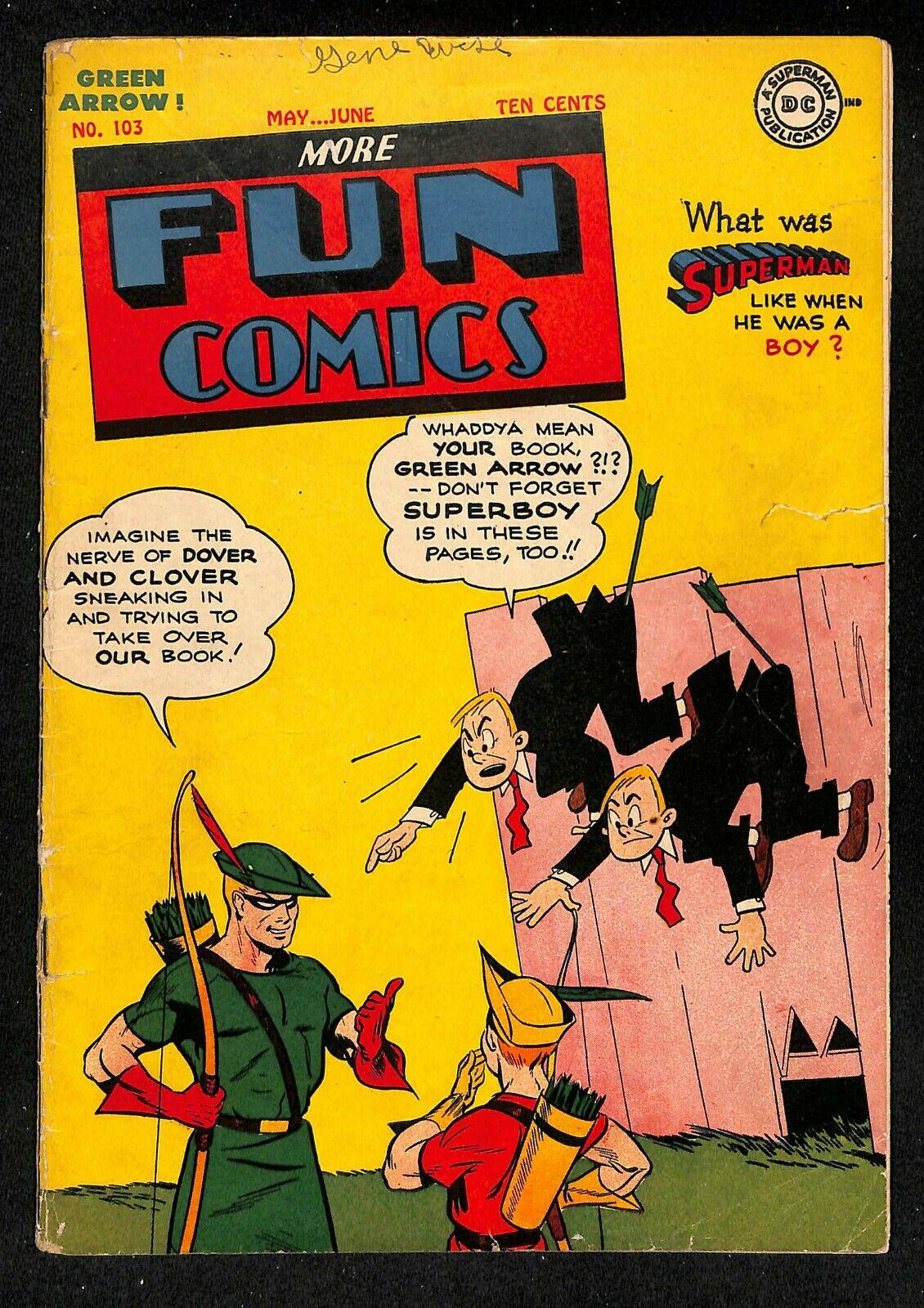 More Fun Comics #103 (1945) Comic Books More Fun Comics