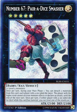 Number 67: Pair-a-Dice Smasher BLRR-EN031 YuGiOh Battles of Legend: Relentless Revenge