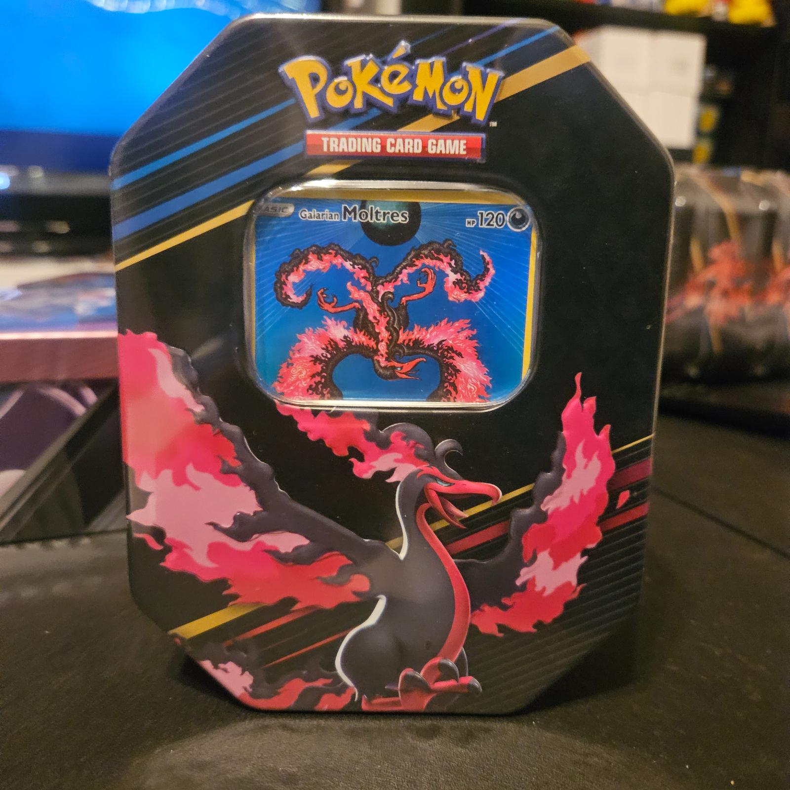 Galarian Moltres Tin #None Pokemon Crown Zenith