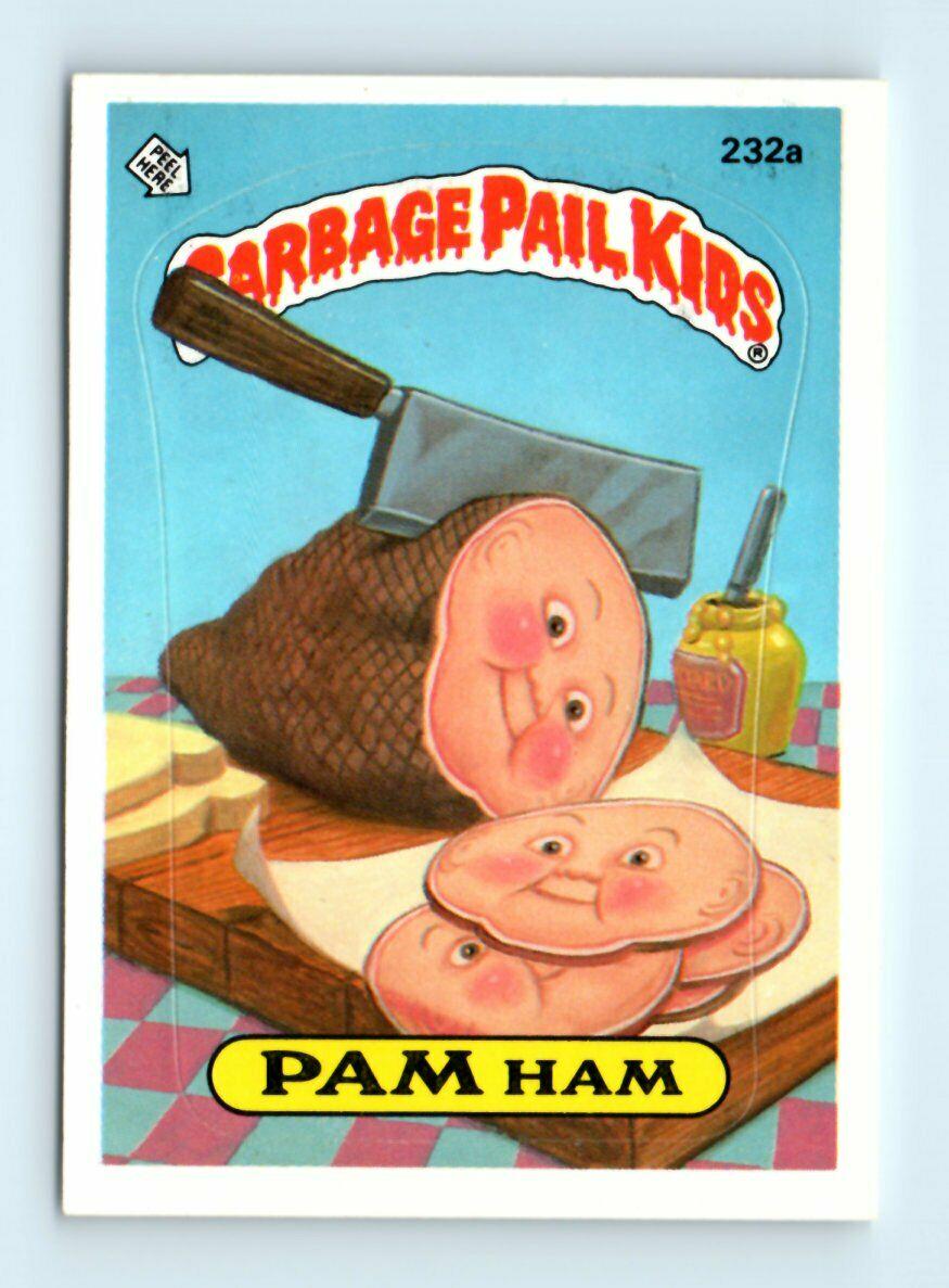 PAM Ham #232a 1986 Garbage Pail Kids