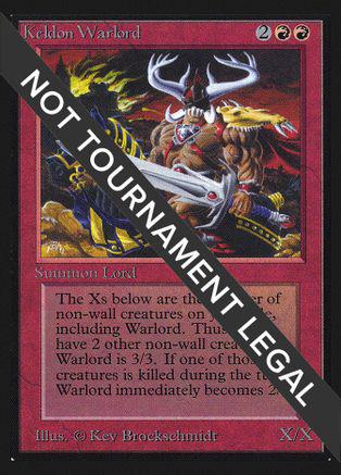 Keldon Warlord #161 Magic Collector's Edition