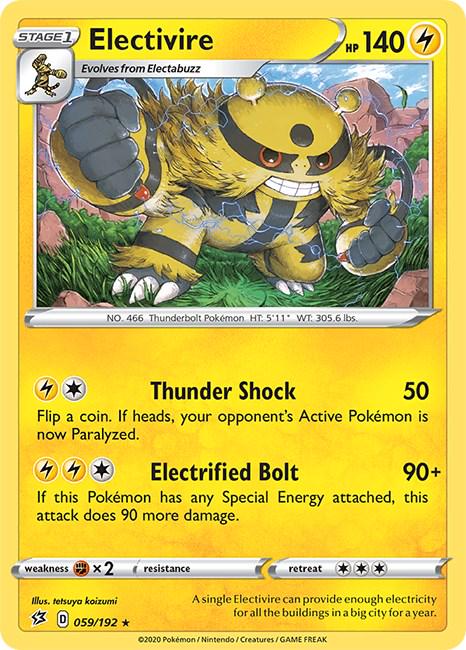Electivire #59 Pokemon Rebel Clash