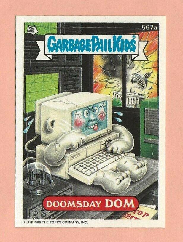 Doomsday DOM #567a 1988 Garbage Pail Kids