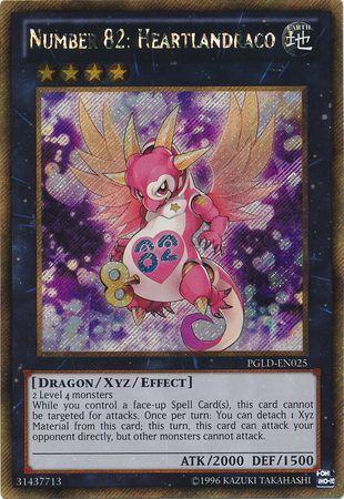 Number 82: Heartlandraco PGLD-EN025 YuGiOh Premium Gold