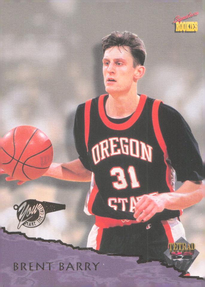 Brent Barry #21 1995 Signature Rookies Tetrad Basketball