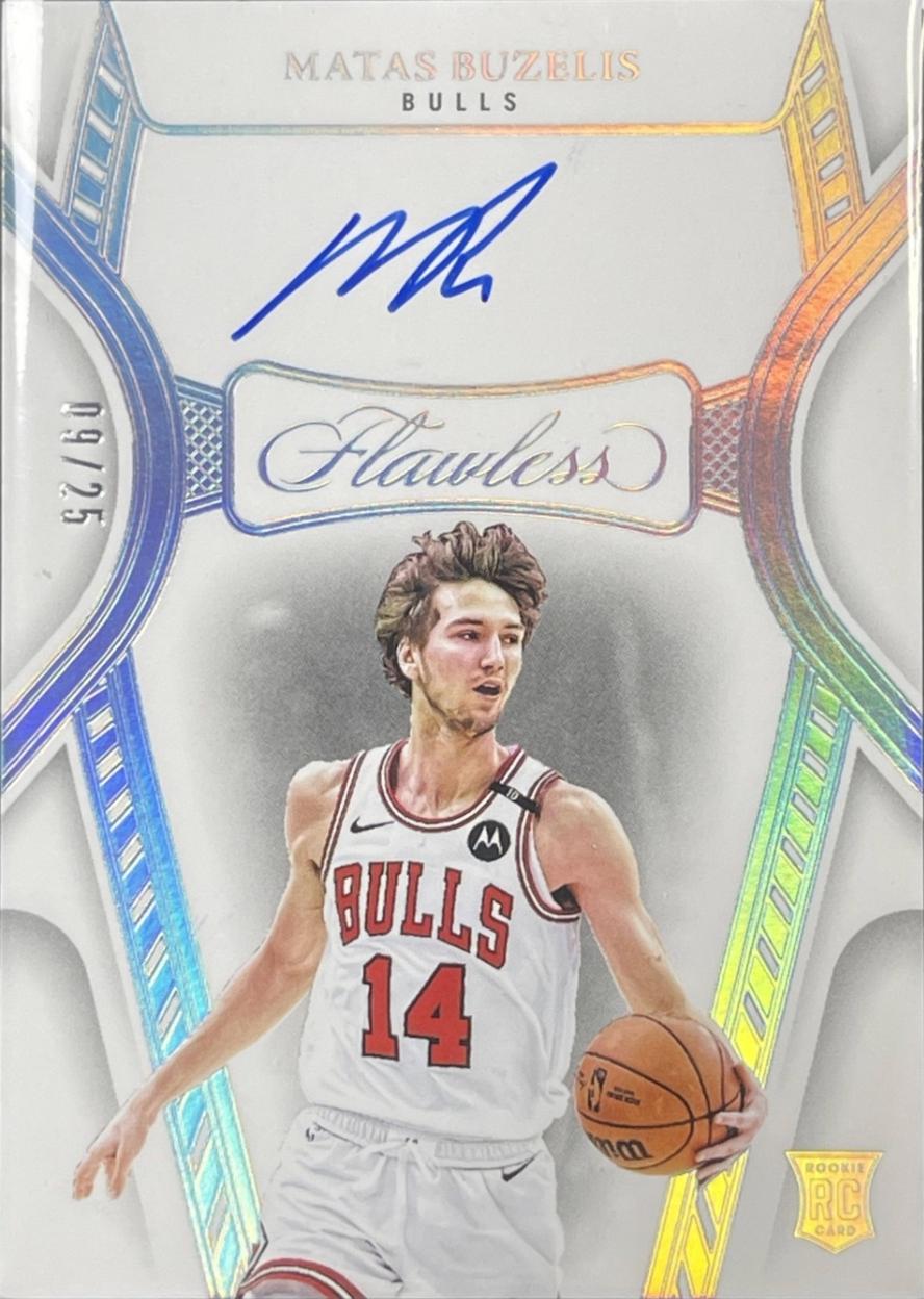 Matas Buzelis #3 2024 Panini Flawless Rookie Autograph Basketball