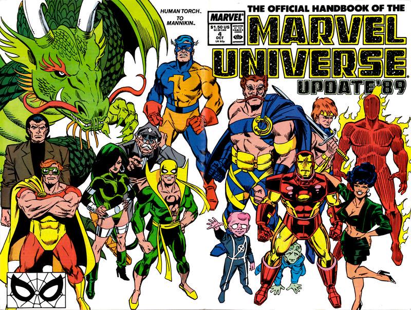 Official Handbook of the Marvel Universe #4 (1989) Comic Books Official Handbook of the Marvel Universe