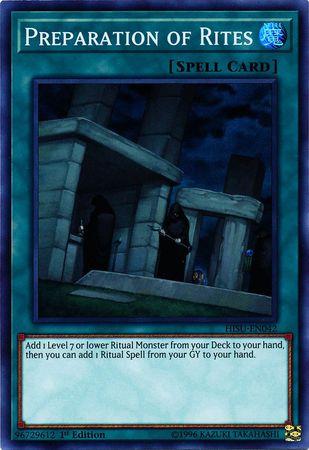 Preparation of Rites HISU-EN042 YuGiOh Hidden Summoners