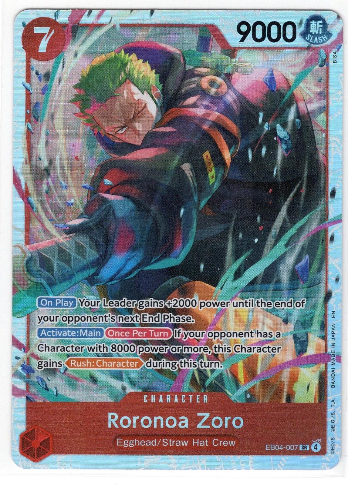 Roronoa Zoro EB04-007 Prices | One Piece Extra Booster EB04 | One