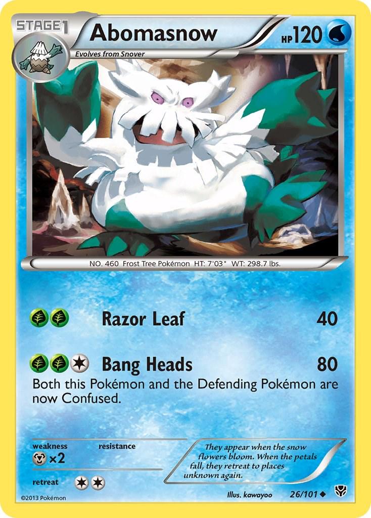 Abomasnow #26 Pokemon Plasma Blast