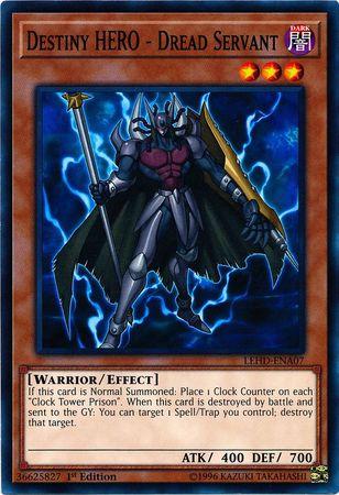 Destiny HERO - Dread Servant LEHD-ENA07 YuGiOh Legendary Hero Decks