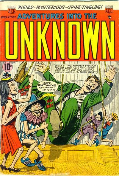 Adventures into the Unknown #59 (1954) Comic Books Adventures into the Unknown