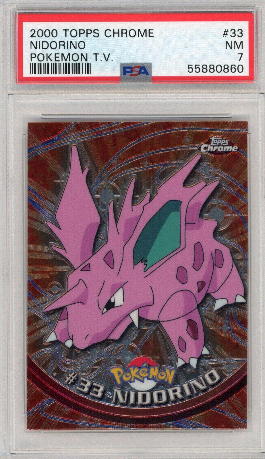 Nidorino #33 Pokemon 2000 Topps Chrome