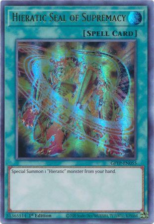 Hieratic Seal of Supremacy GFTP-EN055 YuGiOh Ghosts From the Past