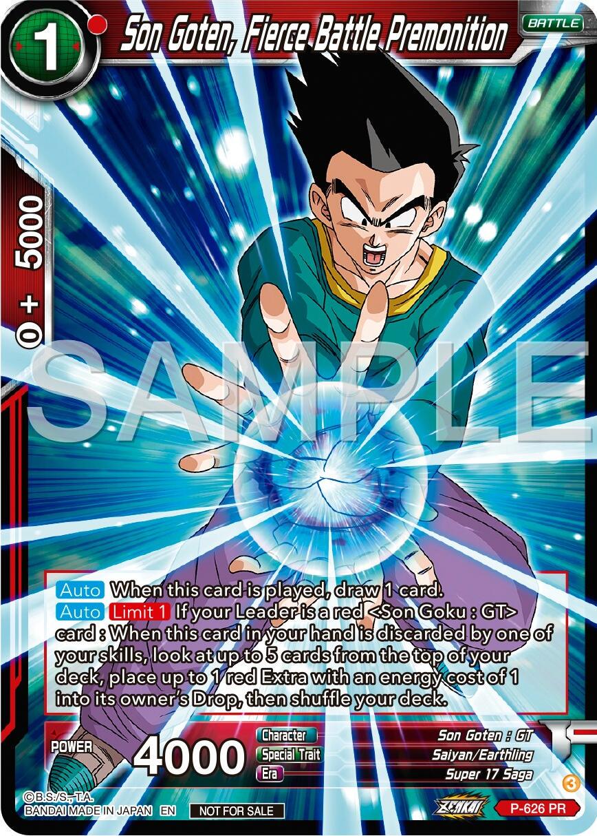 Son Goten, Fierce Battle Premonition P-626 Dragon Ball Fusion World Promos