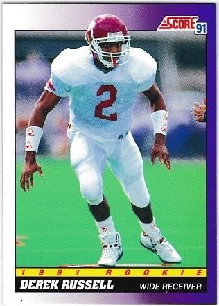 Derek Russell #576 Football Cards 1991 Score