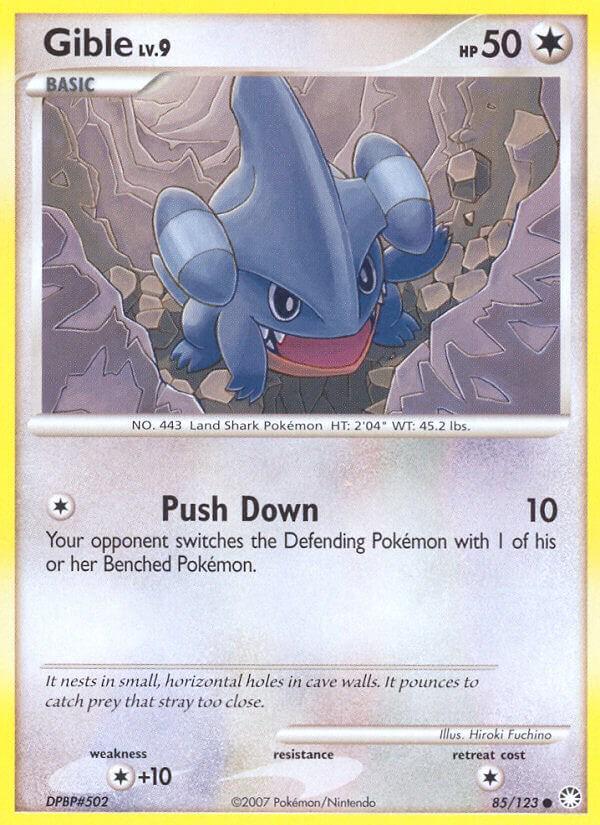 Gible #85 Pokemon Mysterious Treasures