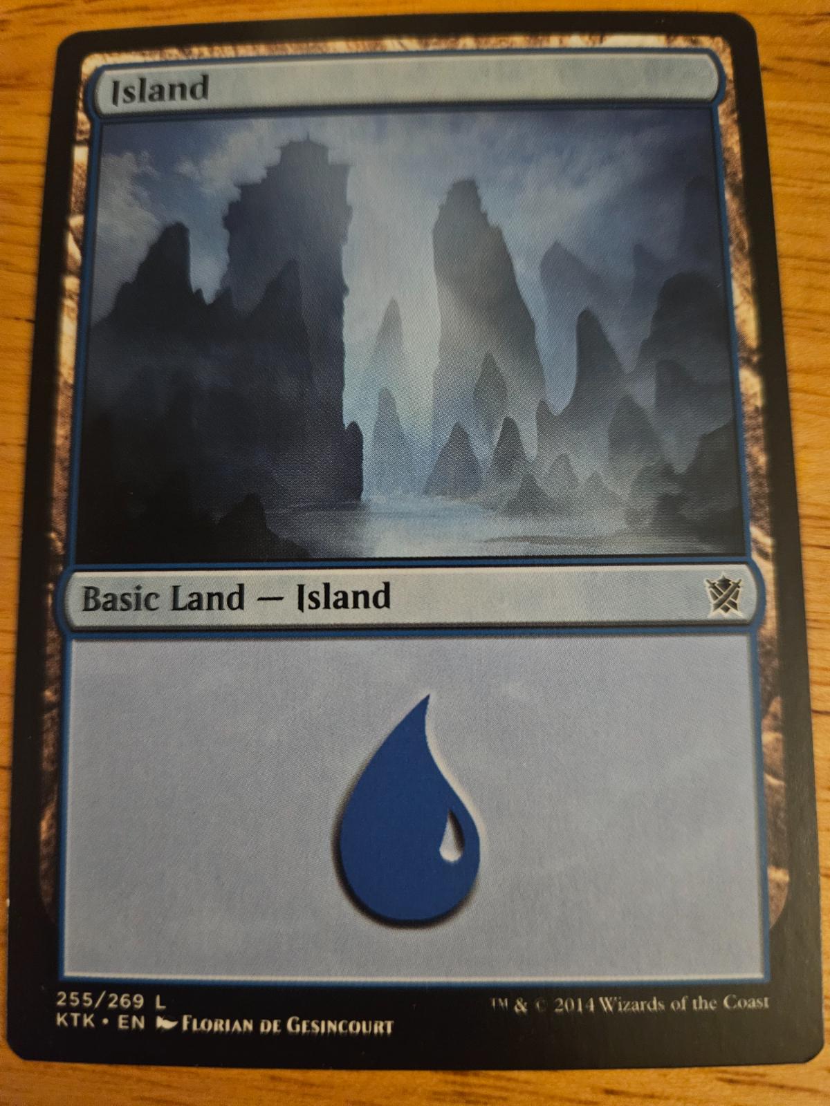 Island #255 Magic Khans of Tarkir