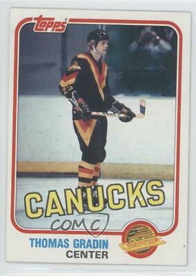 Thomas Gradin #15 Hockey Cards 1981 Topps