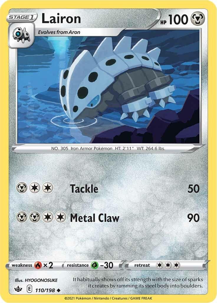 Lairon #110 Pokemon Chilling Reign