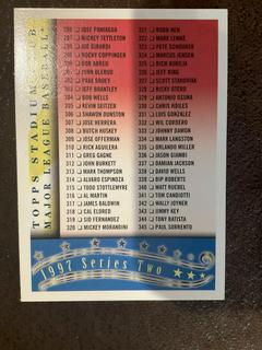 1997 Series Two Checklist