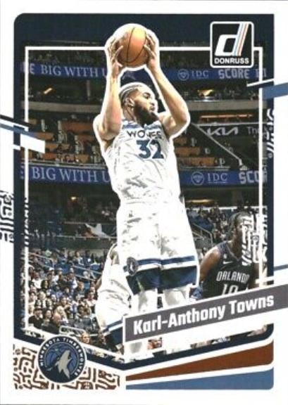 Karl Anthony Towns #155 Basketball Cards 2023 Panini Donruss