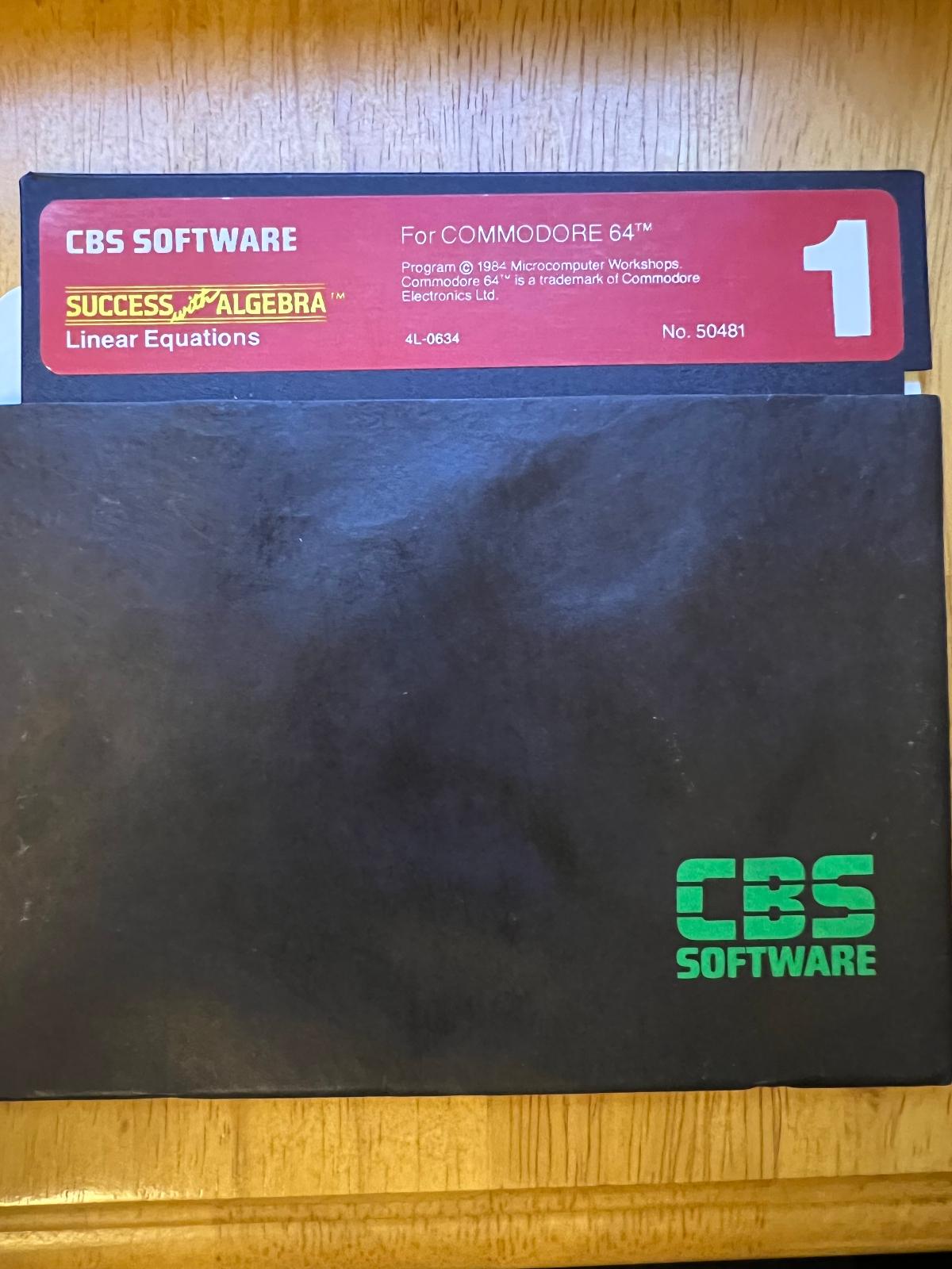 Success with Algebra Linear Equations Commodore 64