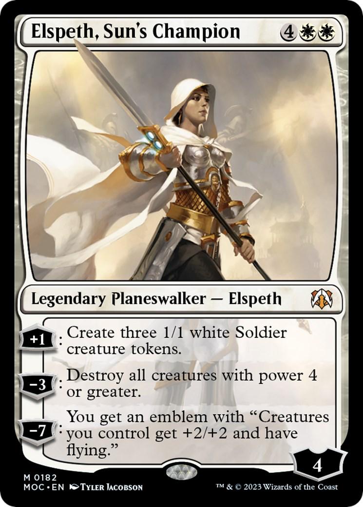 Elspeth, Sun's Champion #182 Magic March of the Machine Commander