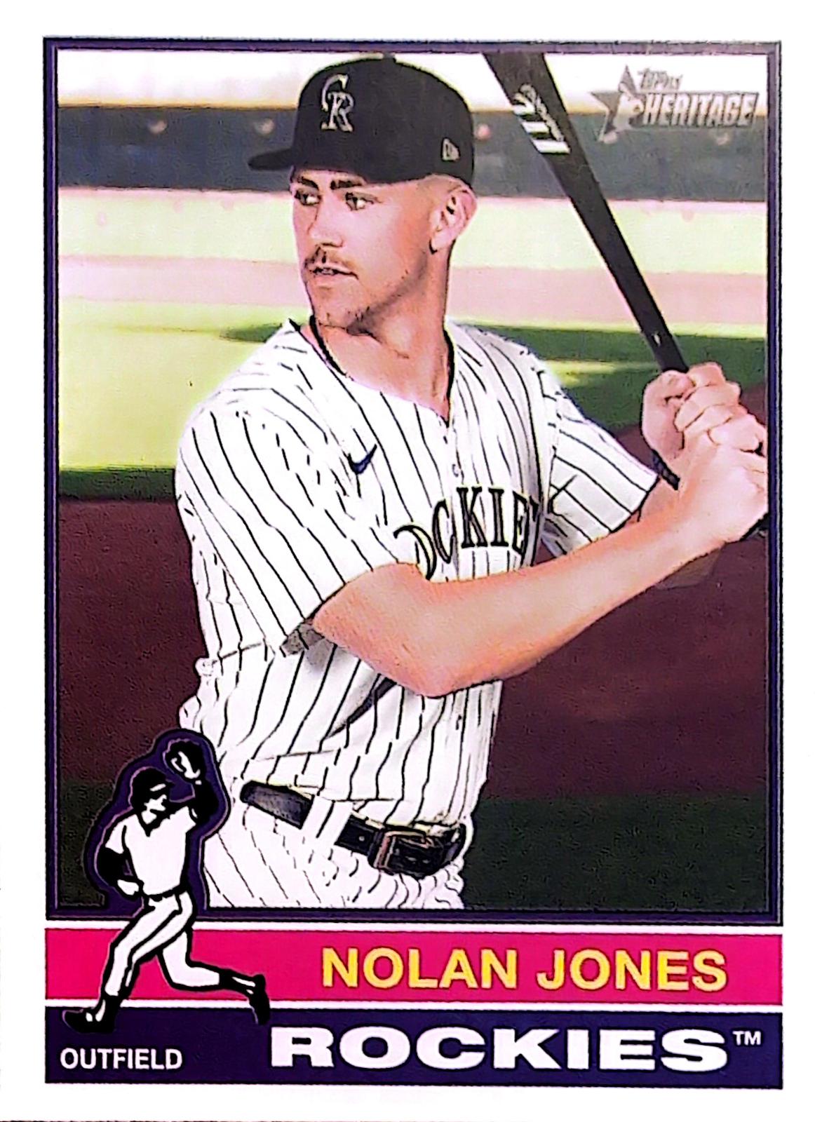 Nolan Jones #139 Baseball Cards 2025 Topps Heritage