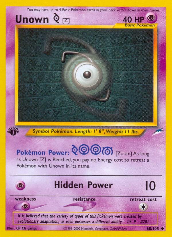 Unown Z [1st Edition] #60 Prices | Pokemon Neo Destiny