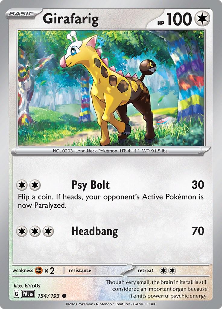 Girafarig #154 Pokemon Paldea Evolved