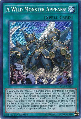 A Wild Monster Appears! MP15-EN234 YuGiOh 2015 Mega-Tin Mega Pack