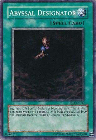 Abyssal Designator DR3-EN040 YuGiOh Dark Revelation Volume 3