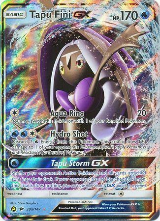 Tapu Fini GX #39a Pokemon Burning Shadows