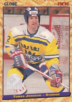 Tomas Jonsson #14 1995 Semic Globe Vm Hockey