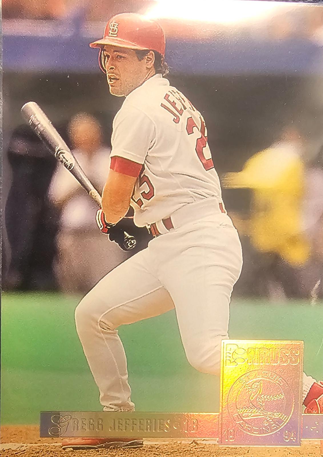 Gregg Jefferies #9 Baseball Cards 1994 Donruss Special Edition Gold