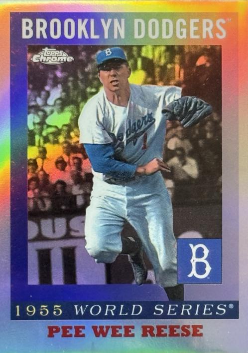 Pee Wee Reese #55WS-2 2025 Topps Chrome Platinum 1955 World Series Baseball